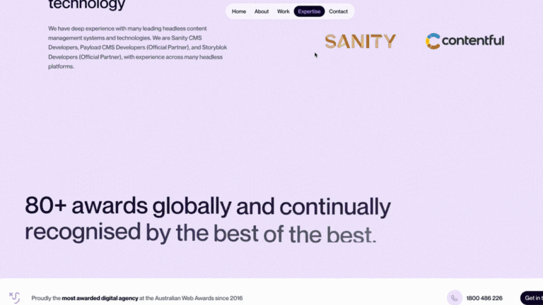 Humaan Website example