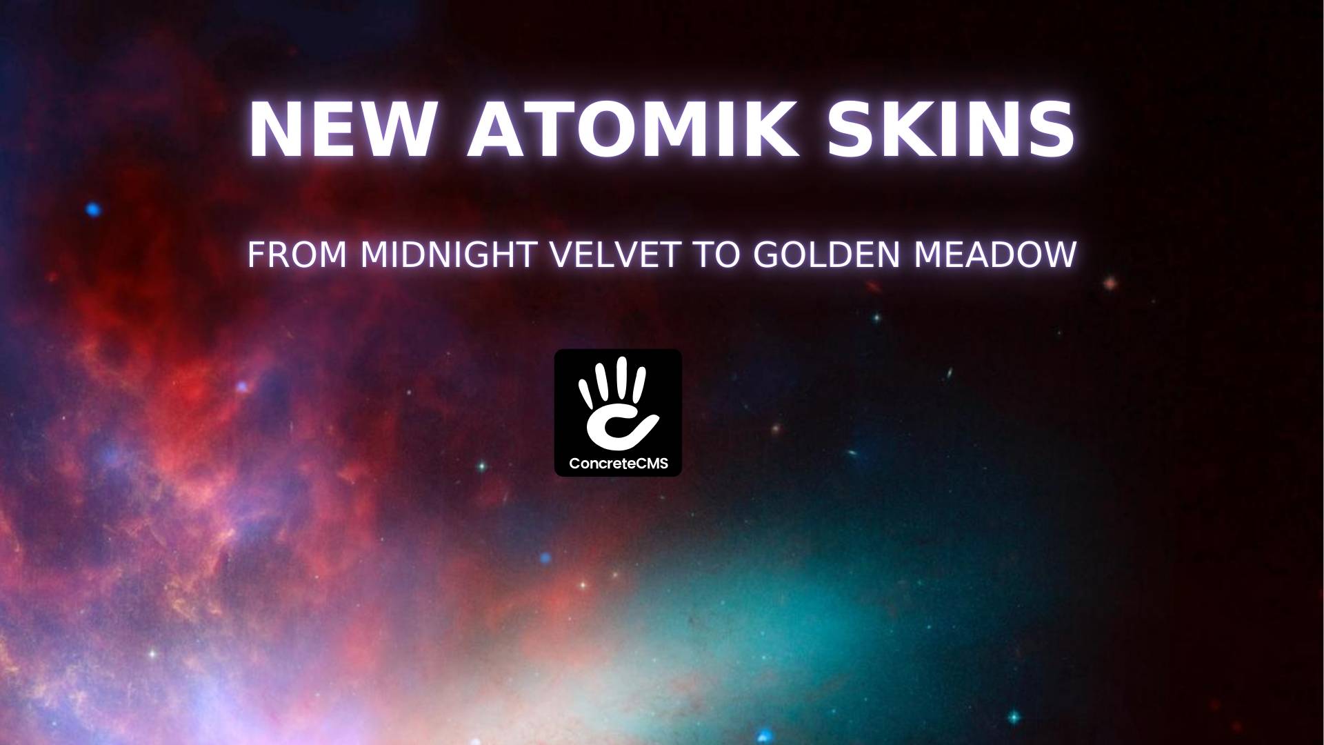 New Atomik Skins and Dark Mode in Concrete CMS 9.4.0