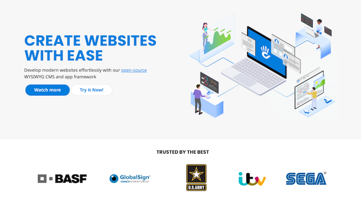 Concrete CMS CTA Button